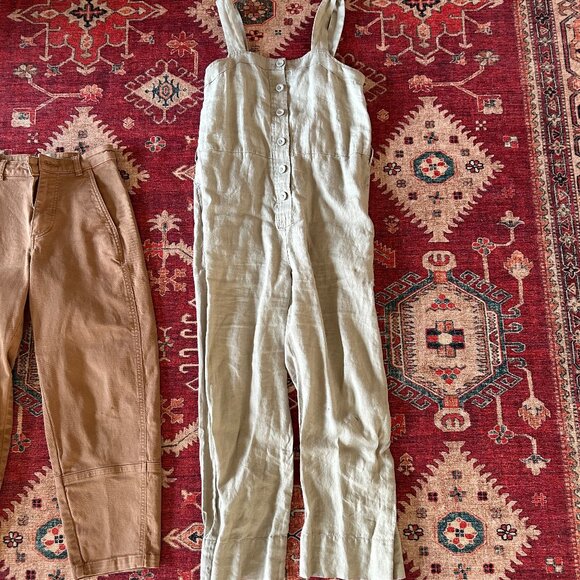 Everlane - Linen Jumpsuit - Seagrass - 00 - Picture 1 of 1